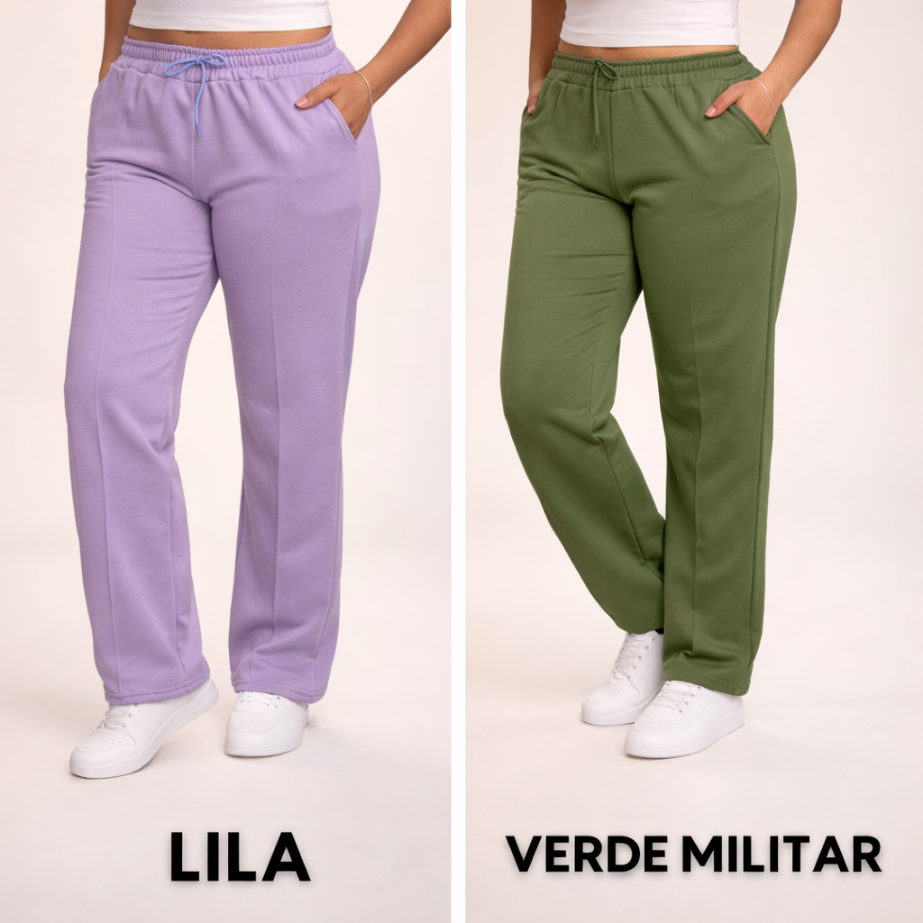 PROMOCION 3 JOGGERS RECTOS DE DAMA