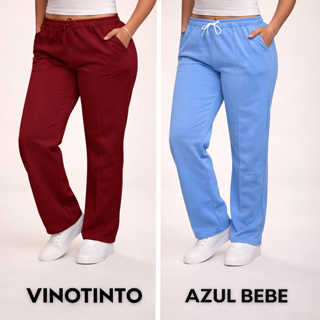 PROMOCION 3 JOGGERS RECTOS DE DAMA