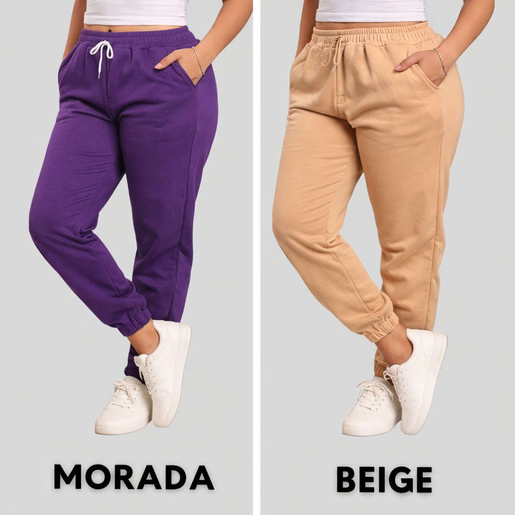 PROMOCION 3 JOGGERS DE DAMA BOTA RESORTADA