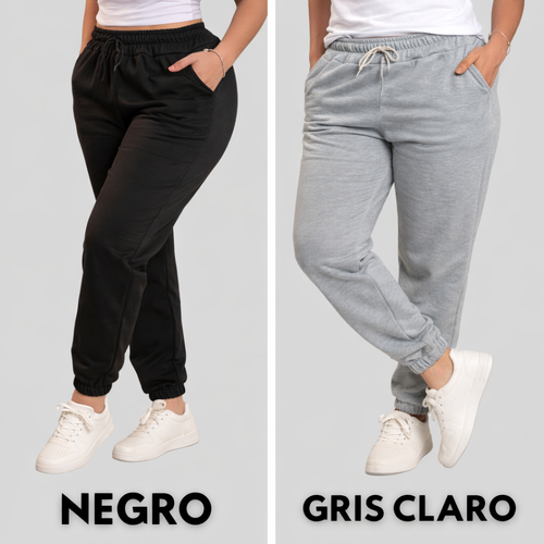 PROMOCION 3 JOGGERS DE DAMA BOTA RESORTADA