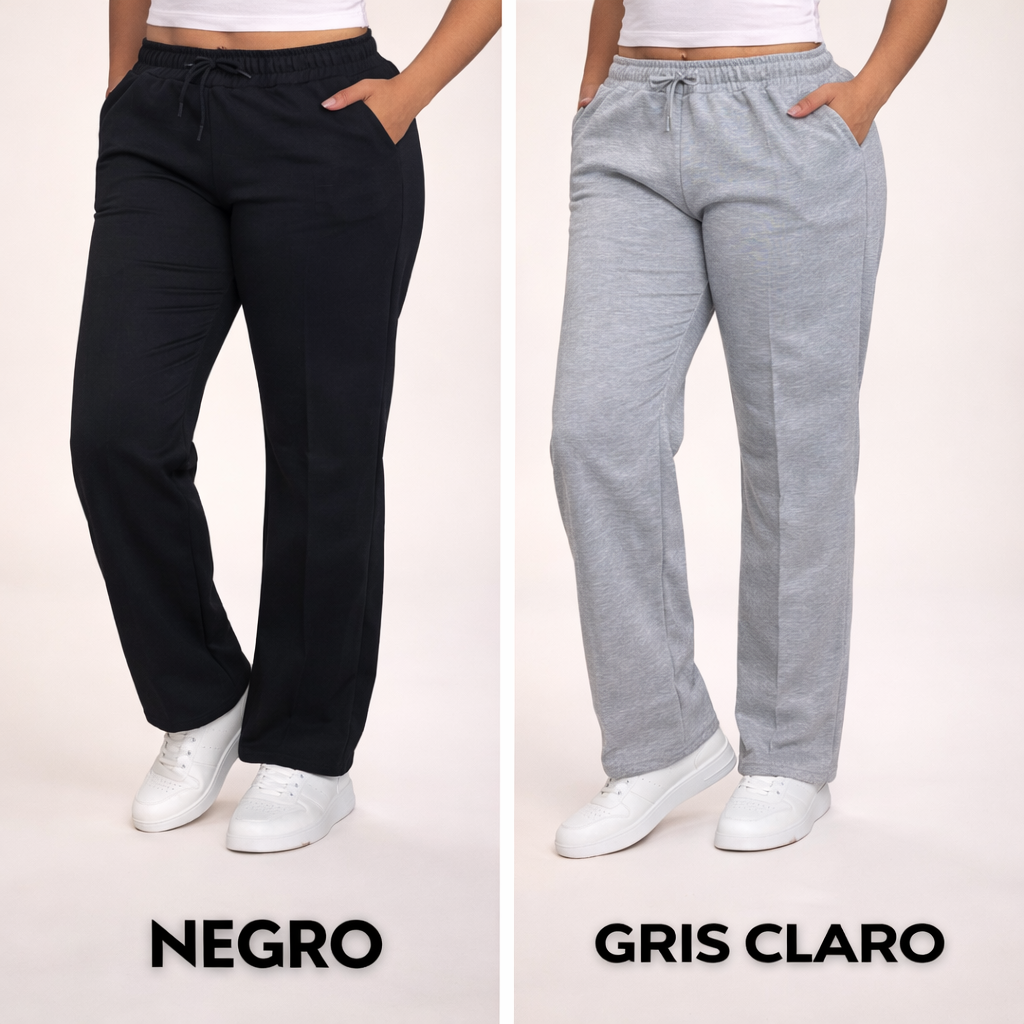 PROMOCION 3 JOGGERS RECTOS DE DAMA