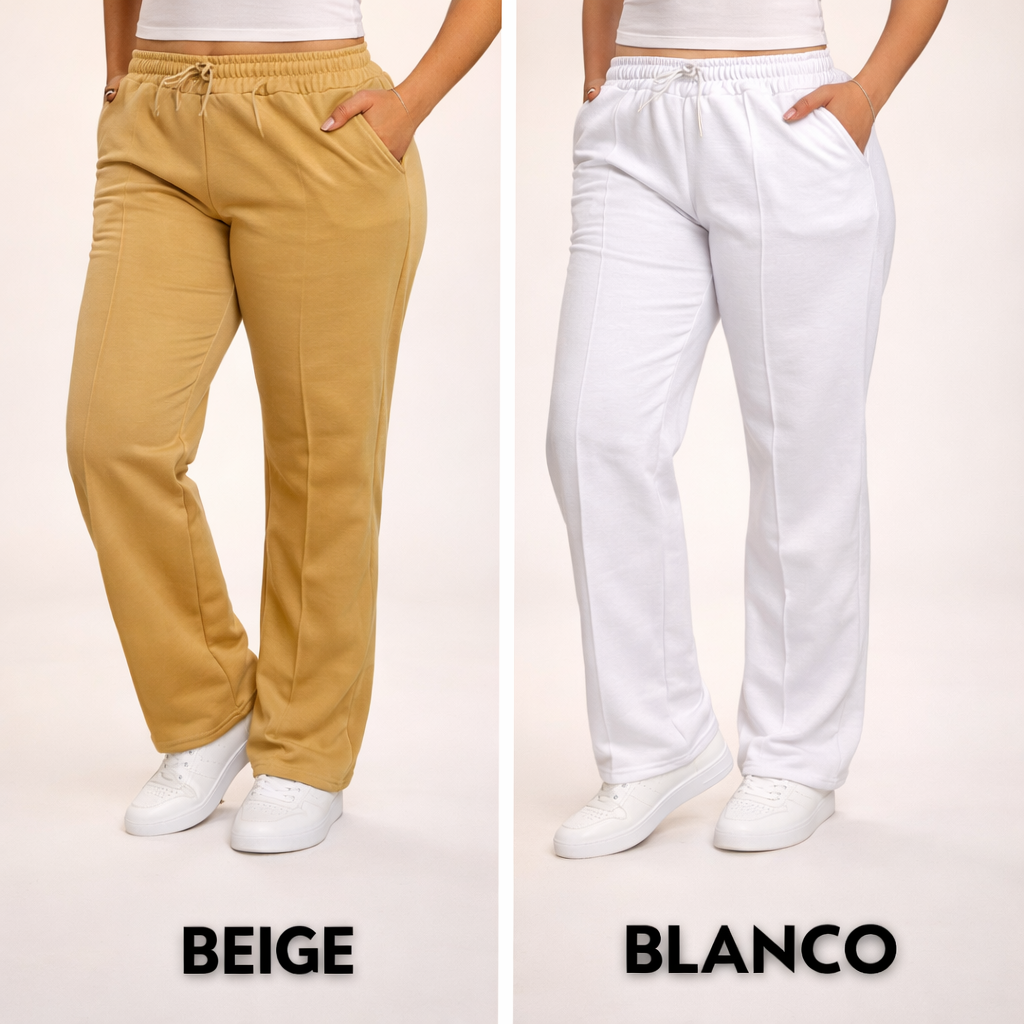 PROMOCION 3 JOGGERS RECTOS DE DAMA