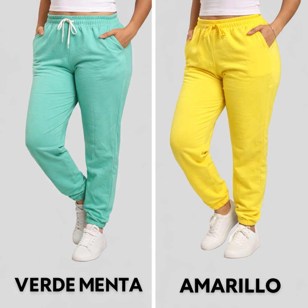 PROMOCION 3 JOGGERS DE DAMA BOTA RESORTADA