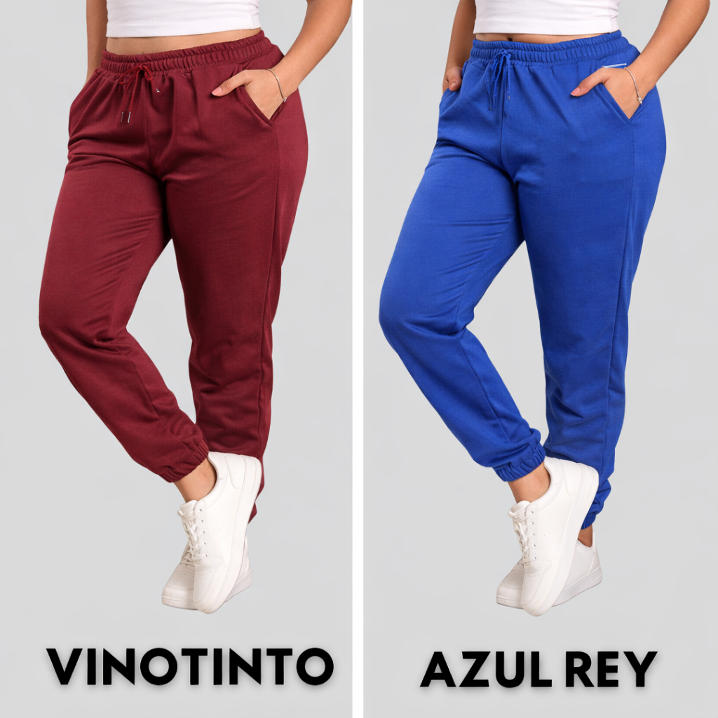 PROMOCION 3 JOGGERS DE DAMA BOTA RESORTADA