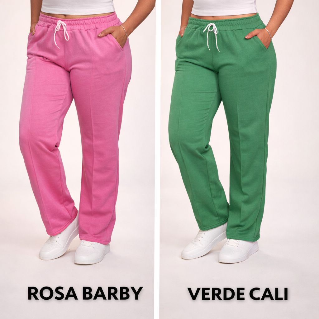 PROMOCION 3 JOGGERS RECTOS DE DAMA