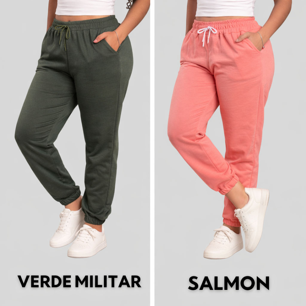 PROMOCION 3 JOGGERS DE DAMA BOTA RESORTADA