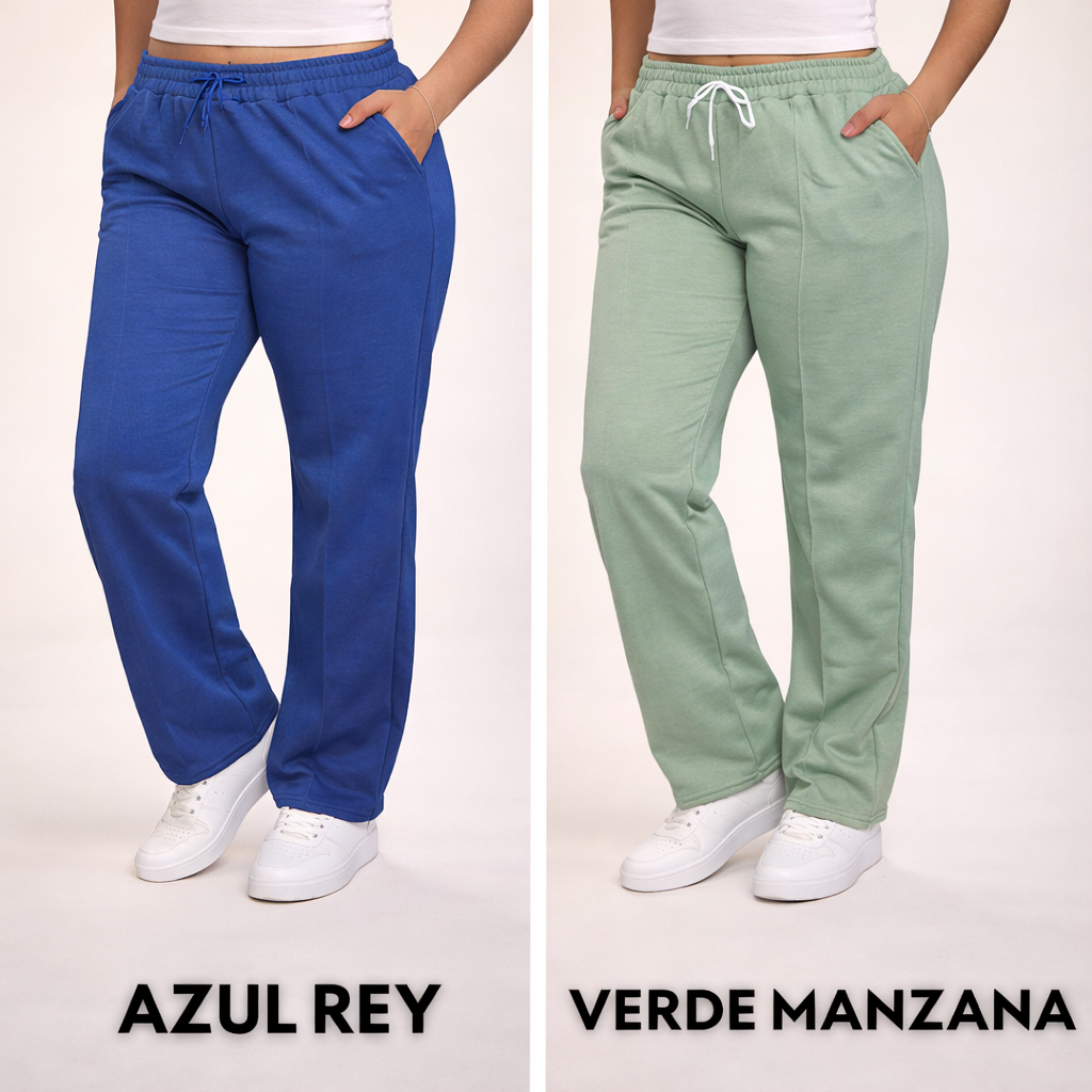 PROMOCION 3 JOGGERS RECTOS DE DAMA