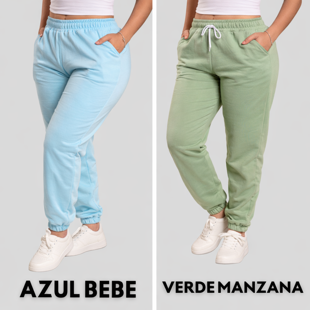 PROMOCION 3 JOGGERS DE DAMA BOTA RESORTADA